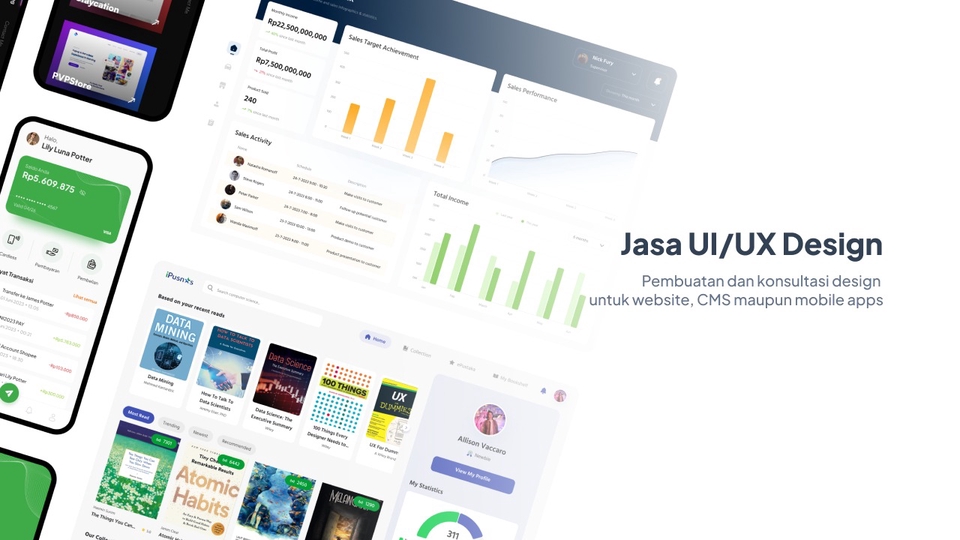 Jasa Desain UI/UX, Website, Landing Page, CMS dan Mobile App