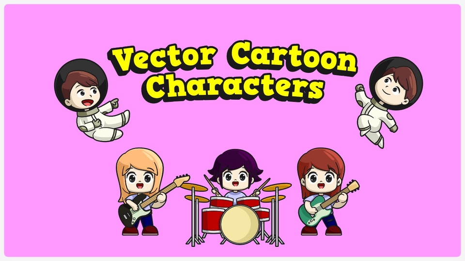 Kartun Karakter dan Maskot dalam format Vector