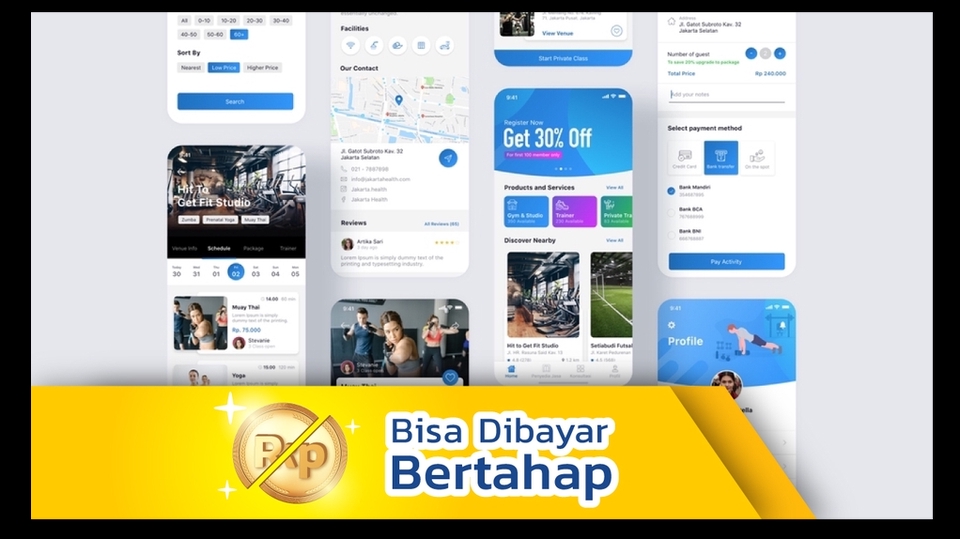 Modern UI/UX Design Mobile Aplikasi & Web - [Bisa Bayar Bertahap ...