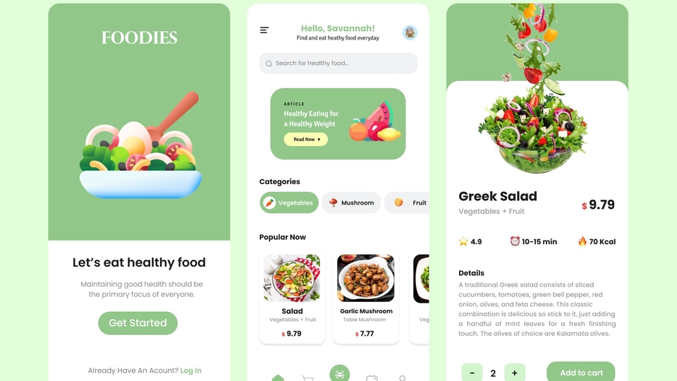 UI/UX Design for mobile app, website, and landing page.