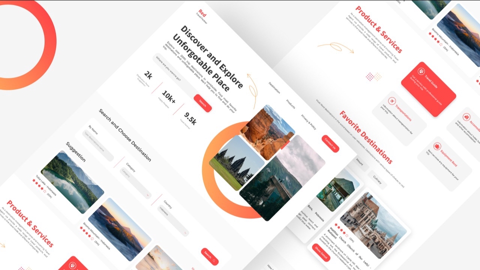 UI/UX Design for Website and Landing Page Design