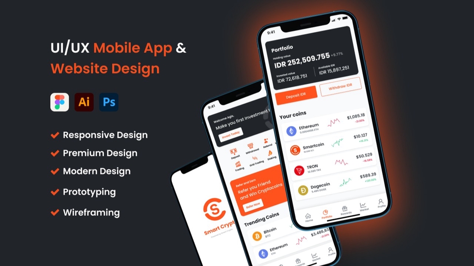 Membuat UI/UX Desain Website & Mobile Apps dengan Responsive Desain ...