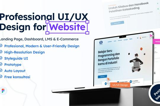 Jasa UI/UX Design Website Professional, Modern, dan Clean | Landing ...