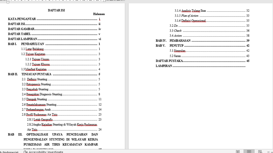 PEMBUATAN HALAMAN, DAFTAR ISI, DAFTAR TABEL, DAFTAR GAMBAR DAN DAFTAR