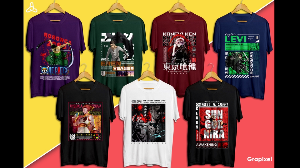 CUSTOM DESAIN KAOS ANIME DAN GAMING