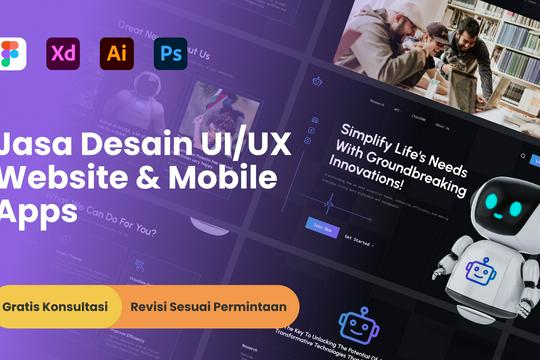 DESAIN UI/UX WEB MOBILE APPS PAGE & FLOW