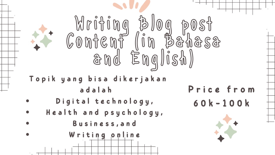 Writing Blog Post (in Bahasa and English)