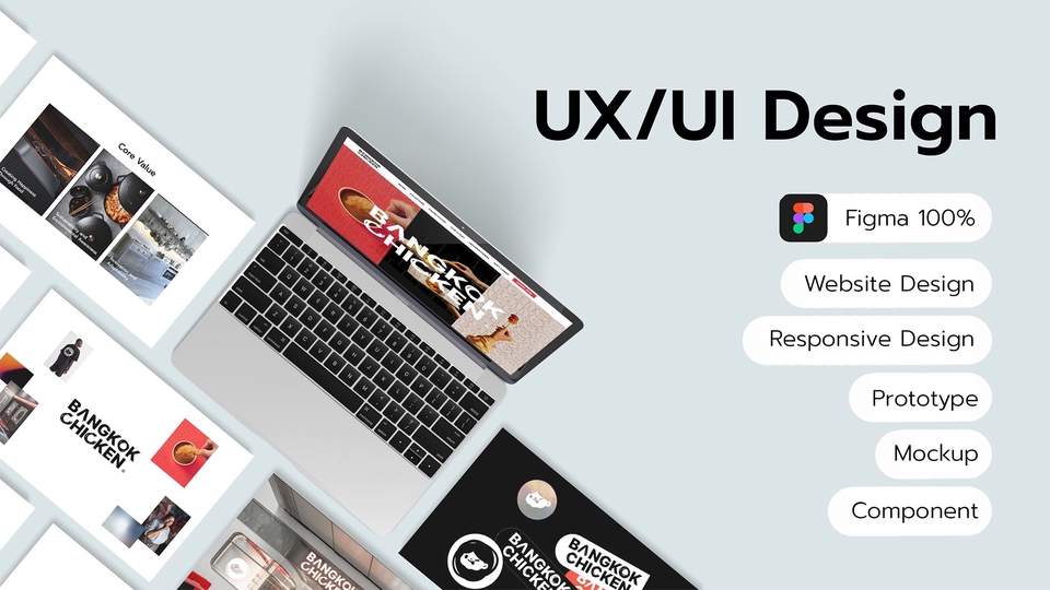Web Design ออกแบบ UX/UI พร้อม Mockup & Prototype เสมือนจริง