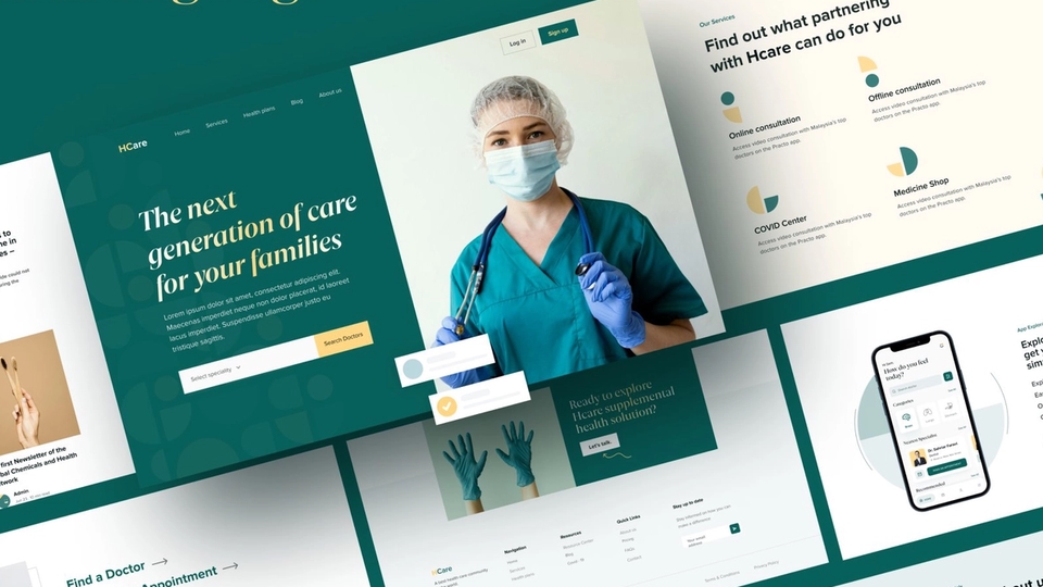 Pembuatan UI/UX Design Landing Page Website