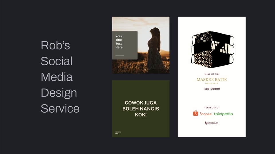 Desain Template Media Sosial Minimalis Profesional
