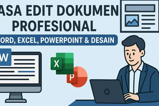 Jasa Edit Dokumen Profesional - Word, Excel, PowerPoint & Desain