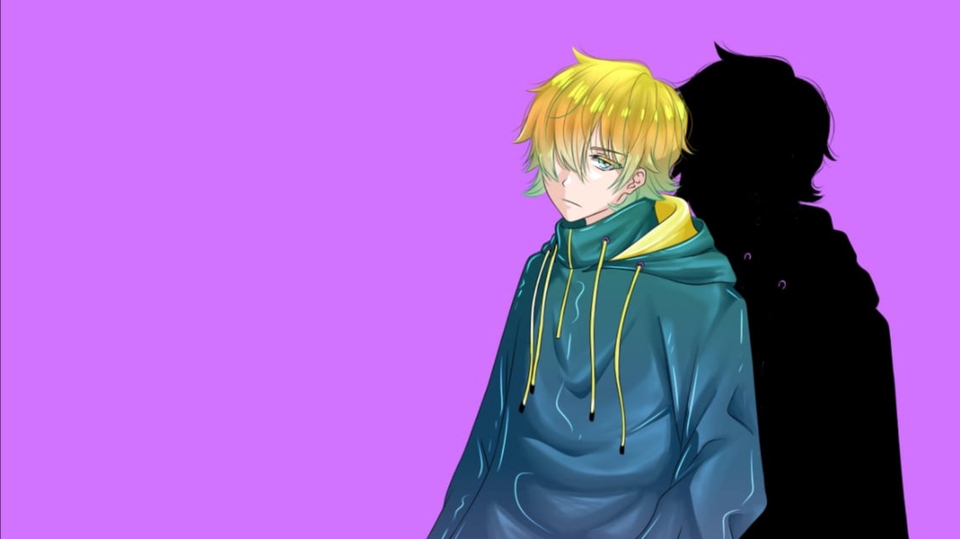 Ilustrasi gambar digital, original karakter, fanart, ubah foto anda