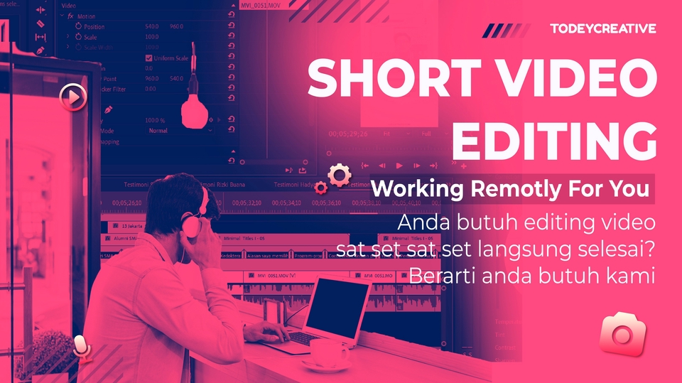 Editing Video Pendek 6 jam jadi