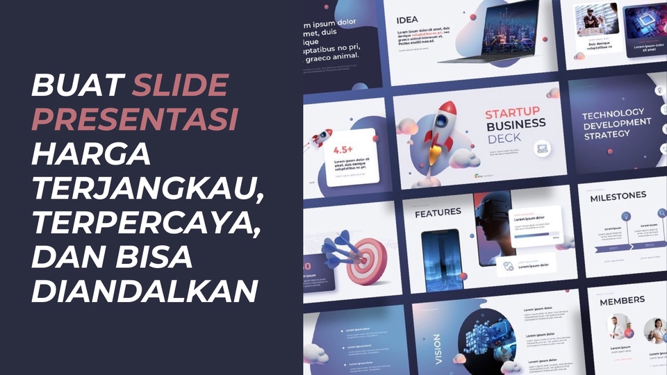 Pembuatan segala jenis DESAIN PRESENTASI Profesional