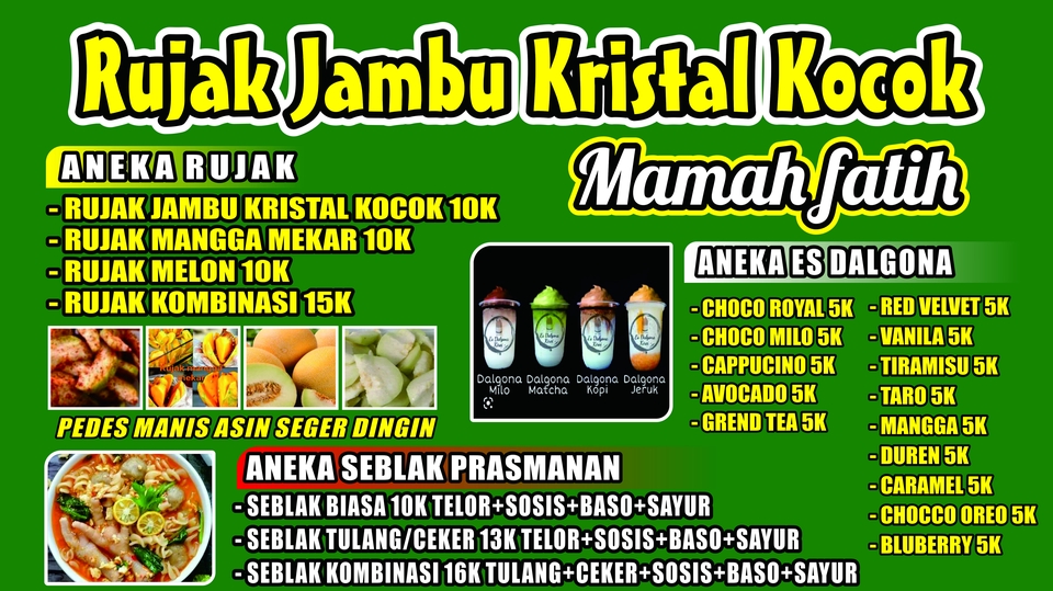 Template usaha jualan produk di go biz by go food