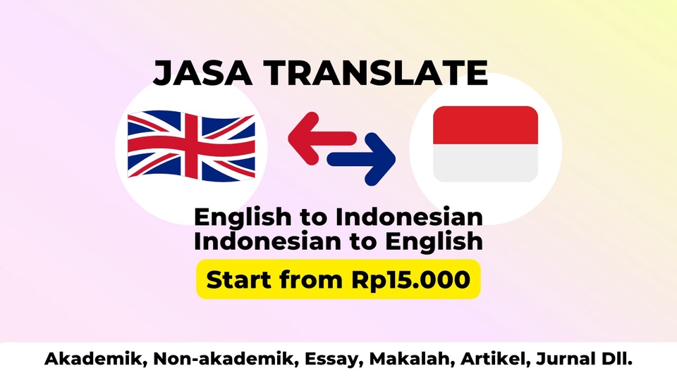 Jasa Translate IndoEnglish, EnglishIndo