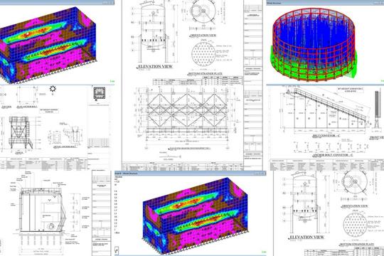 Structural Stack Cad Drawing Design Steel Structure Cad Drawing