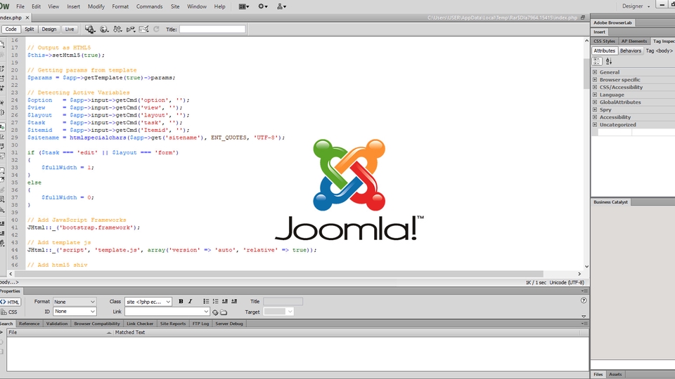รับแก้เทมเพลต Joomla แก้ css จัดรูปแบบ Joomla