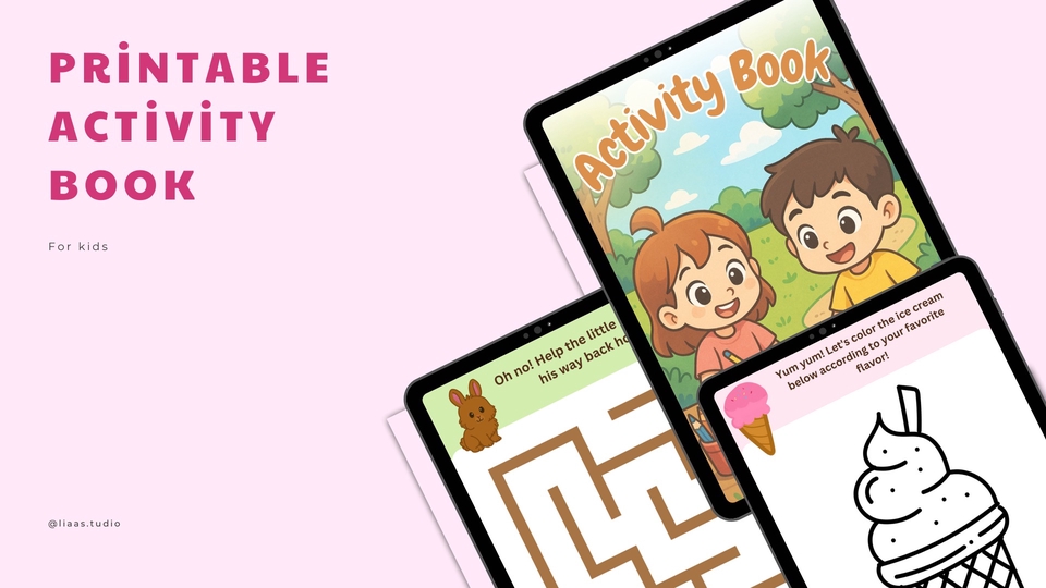 Printable activity book for kids