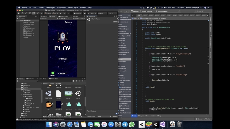 Pembuatan Game 2D 3D dengan Unity Pro License