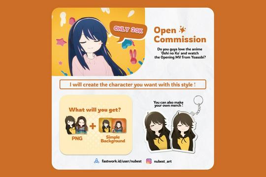 Open Commission dengan Style Anime Chibi