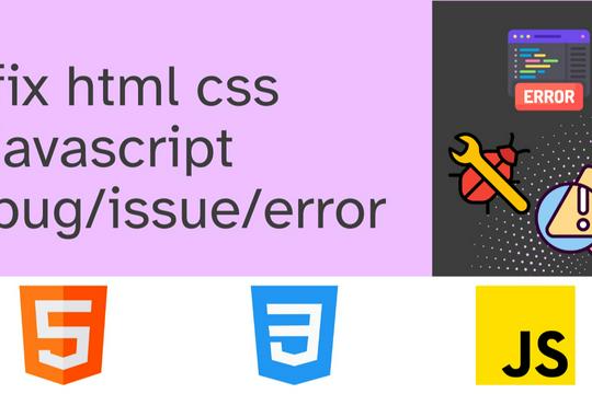 Ahli Menyelesaikan Bugs/Errors HTML, CSS ReactJS, NextJS