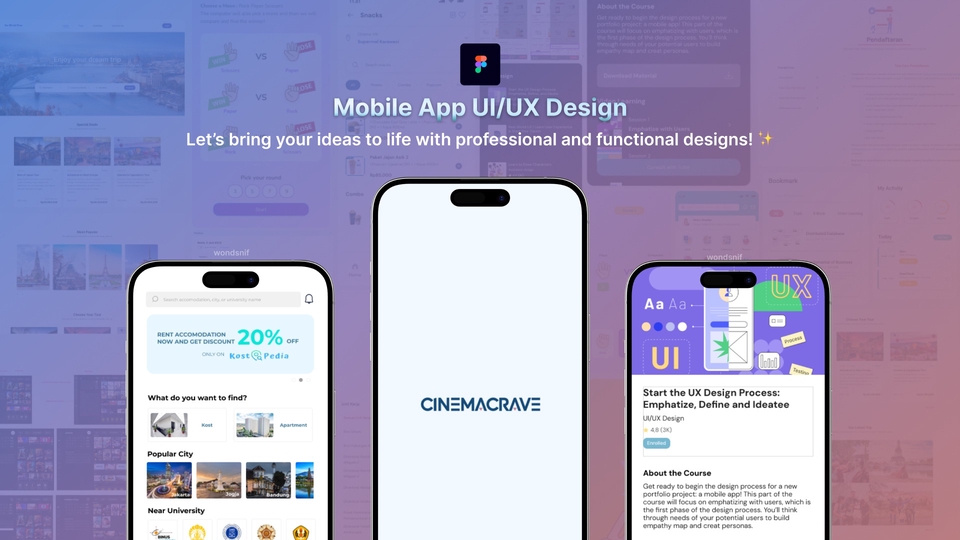 Mobile App UI/UX Design - Desain Aplikasi Mobile