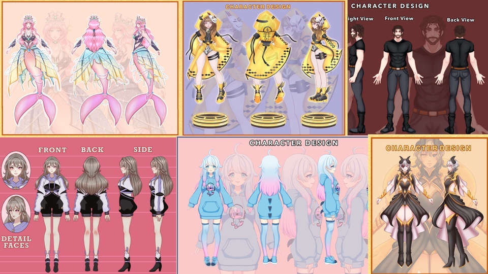 Illustrasi Anime Desain Karakter