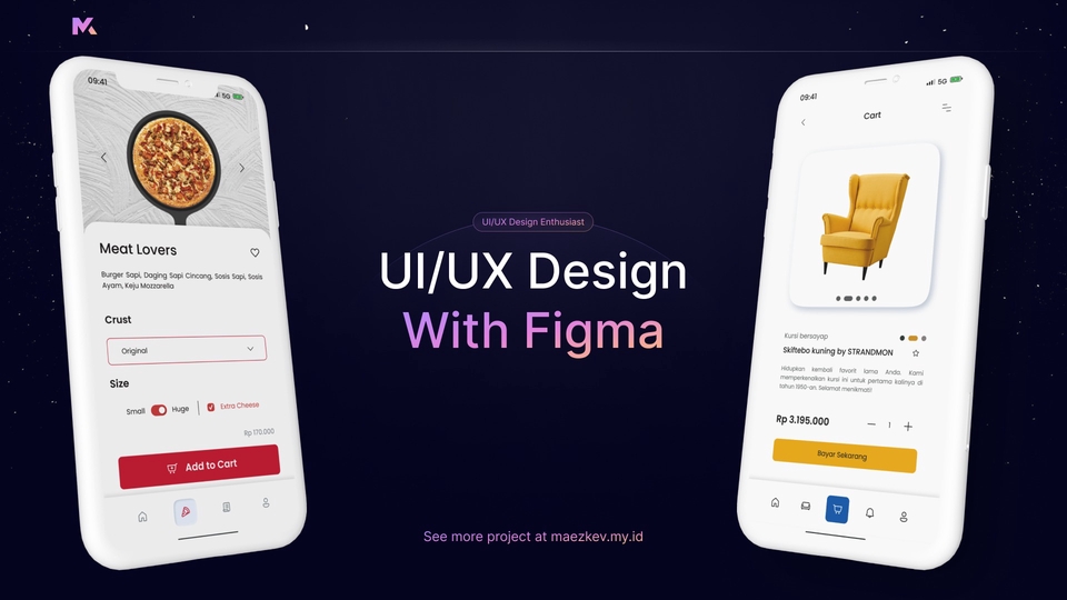 UI/UX Design for Mobile Apps & Website in Figma with Prototype