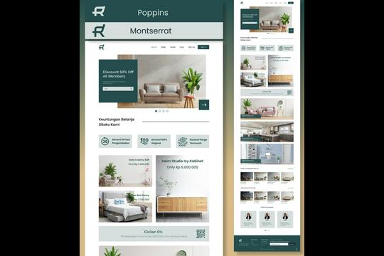 Desain Profesional UI/UX Website Clean & Modern…