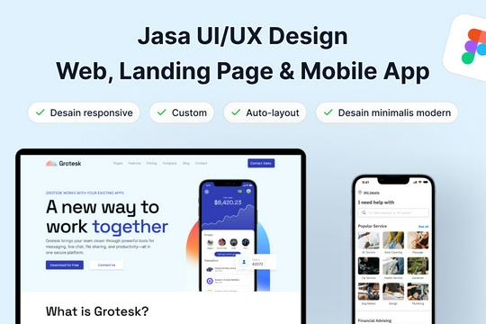 Jasa Desain UI UX Web dan Aplikasi Mobile dengan Figma