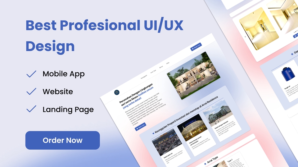Desain UI/UX untuk Website, Mobile App dan Landing Page