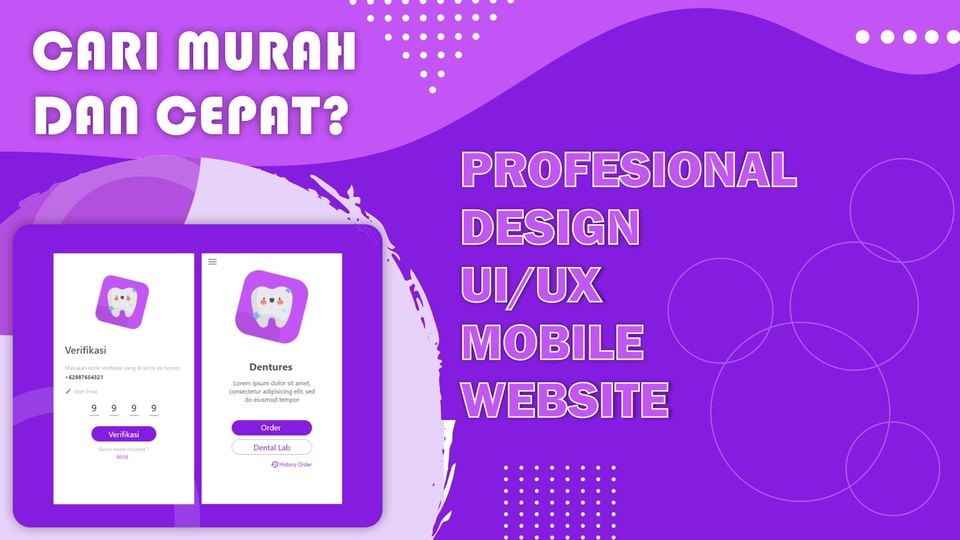 Desain UI/UX Mobile, Website Cepat dan Murah