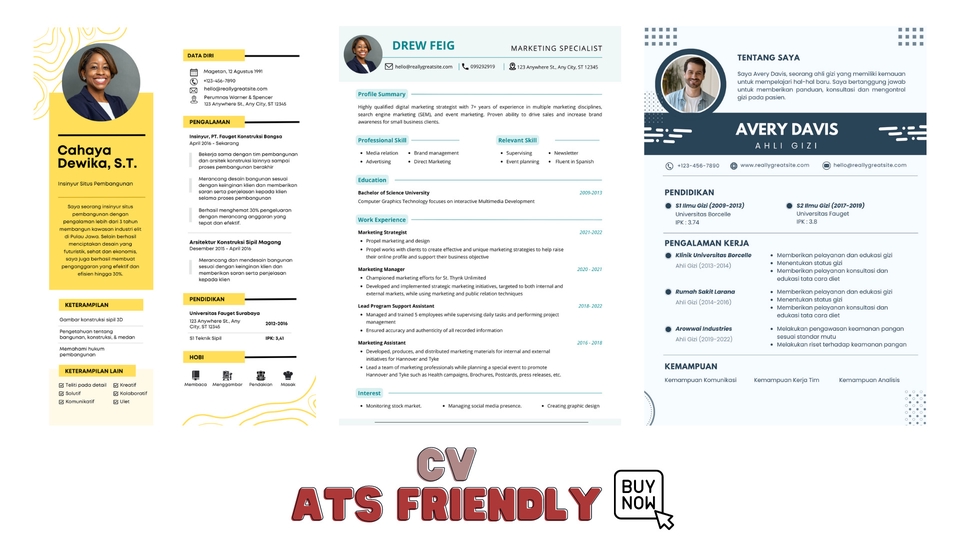 DESAIN CV ATS FRIENDLY MURAH DAN CEPAT SELESAI