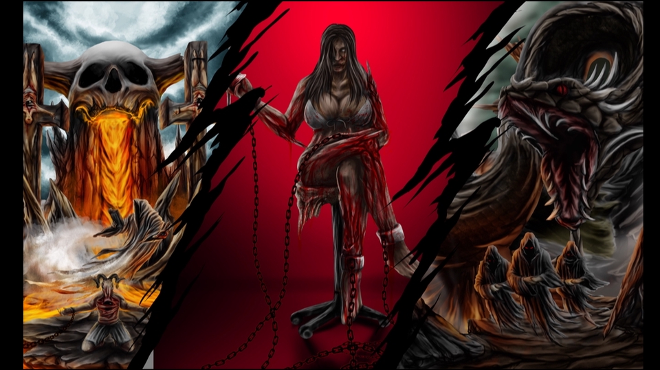 DARK ART AND HORROR ILLUSTRATION AND CHARACTER