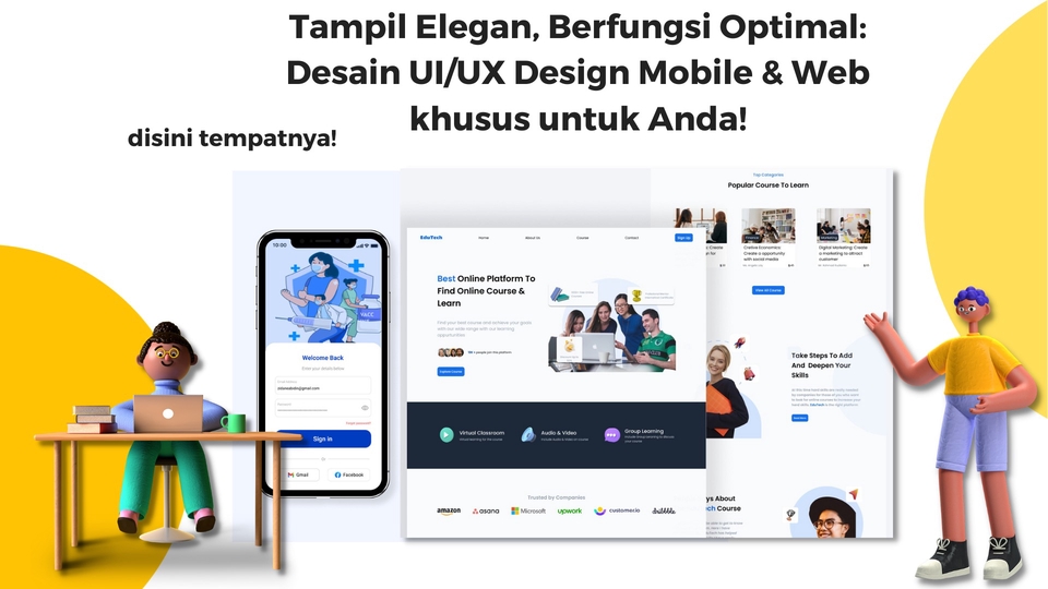 Jasa Design UI/UX Mobile & Web, Hasil Memikat dan Cepat