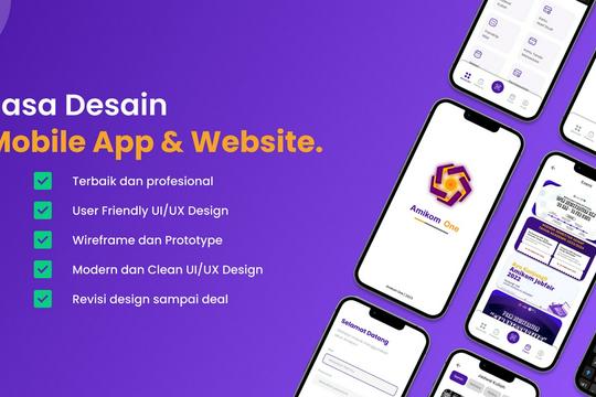 Pembuatan Desain UI/UX Mobile App & Website