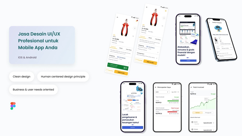 Jasa desain profesional UX/UI untuk aplikasi mobile (Android/iOS ...