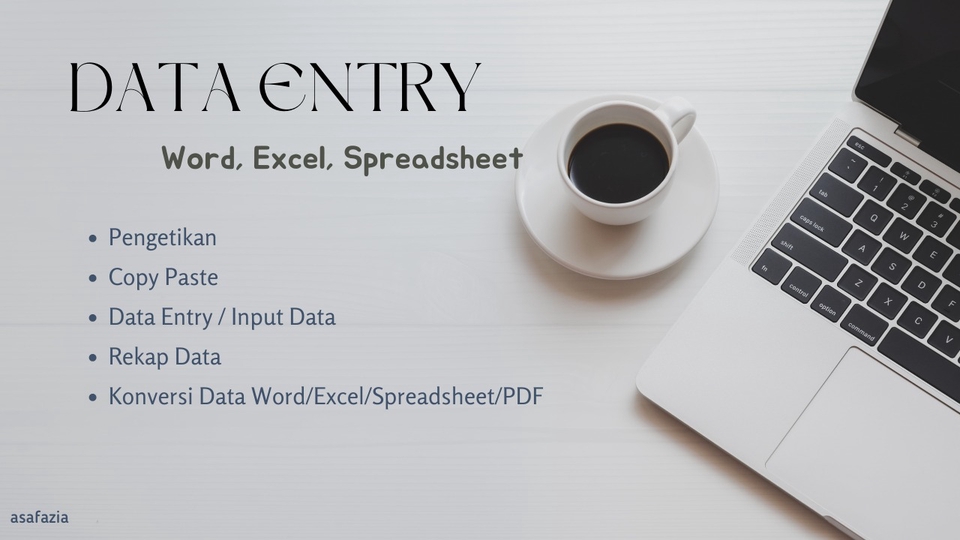 DATA ENTRY (Word, Excel, Spreadsheet)