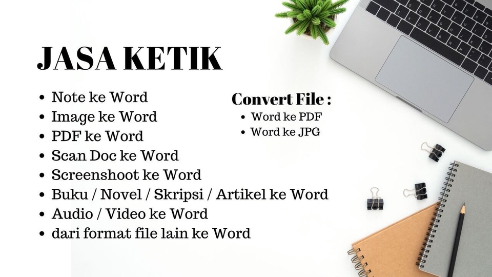 Format Jasae JASA KETIK DARI BERBAGAI FORMAT FILE KE MS.WORD