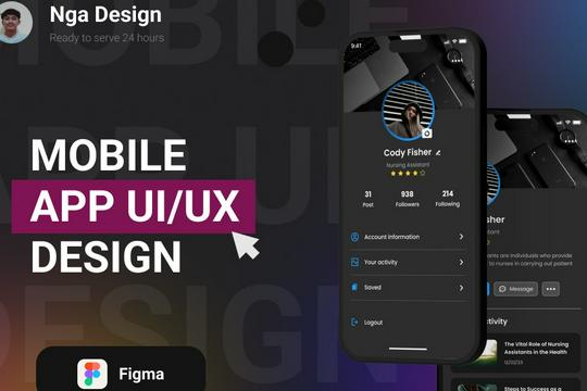 UI/UX Mobile App Android & IOS Profesional : Desain Modern, Navigasi Mudah