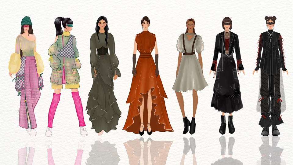 Fashion design | fashion ilustration | fashion skecth | technical drawing