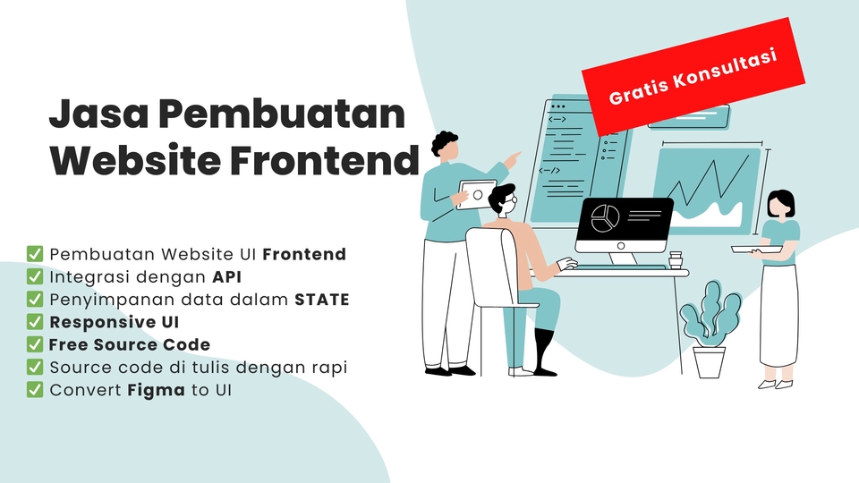 Jasa Pembuatan FrontEnd Web untuk pribadi , kantor maupun UMKM