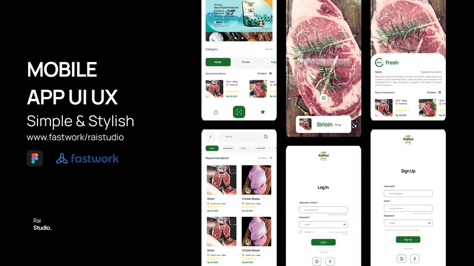 Design Mobile App UI UX Figma