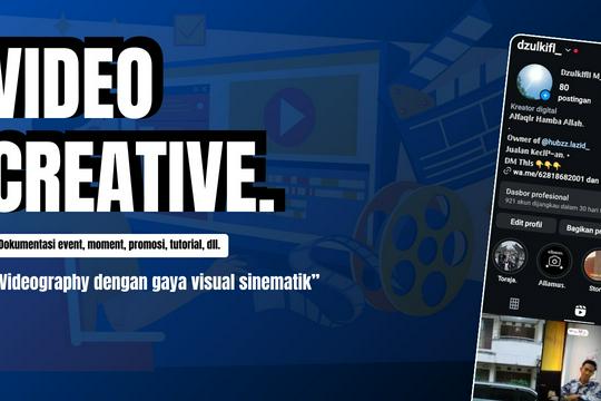 Videography dengan gaya visual sinematik