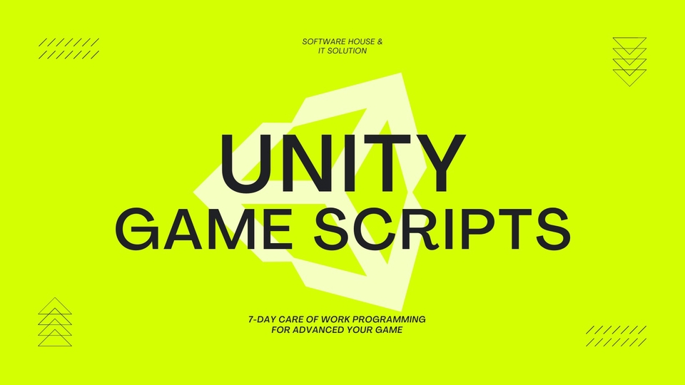 รับสร้าง Game Scripts สำหรับ Unity Engine