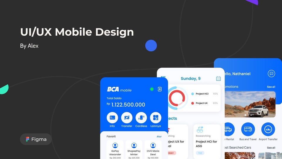 UI/UX Design for Mobile IOS/Android Apps with Figma