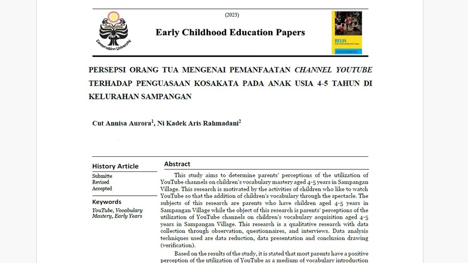Jasa Penulisan Artikel Pendidikan dan Ilmiah