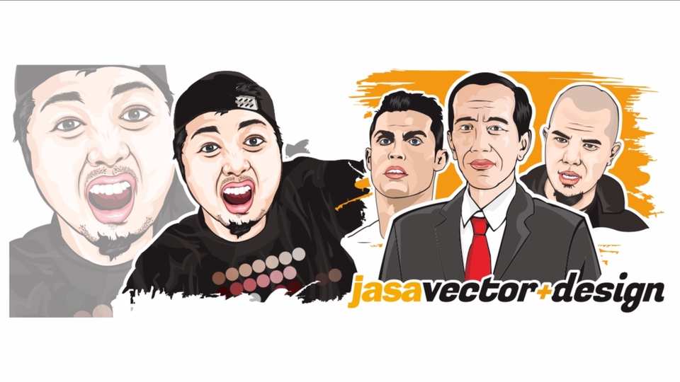 JASA VECTOR WAJAH MURAH