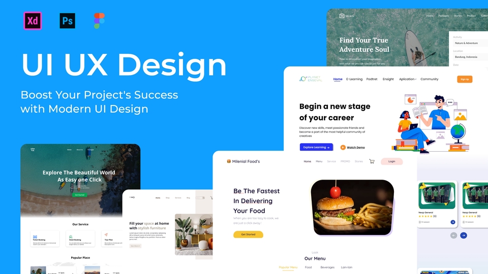 UI UX Design Website, Mobile Apps, dan Landing Page